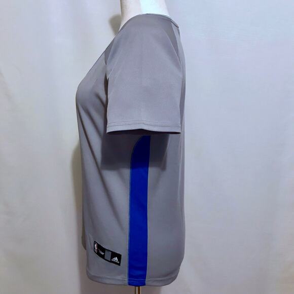Adidas NWOT NBA Heather Grey, White and Blue Jersey Women XL - Picture 6 of 14